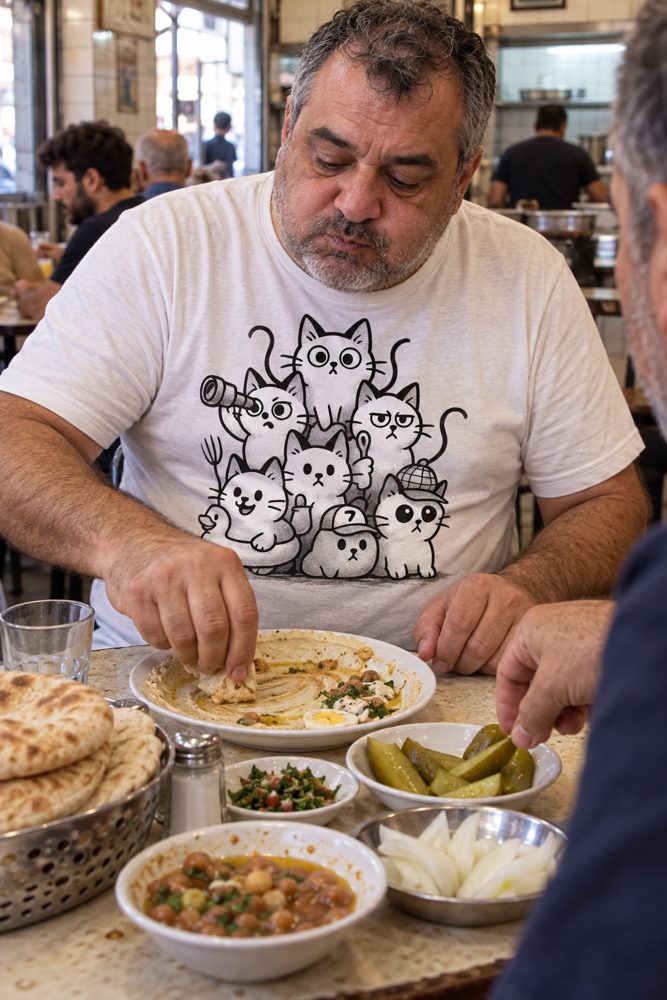 Cotton Tee out in the wild