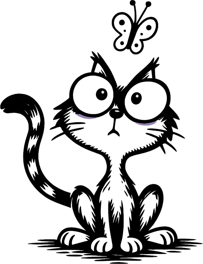 Meow Butterfly Cat final art