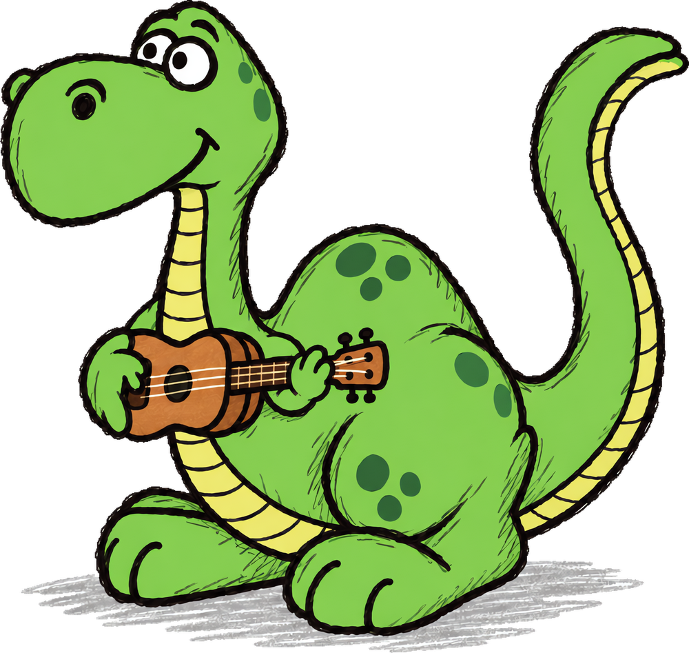 Ukulele T-Rex final art